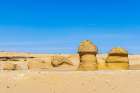 Wadi al Hitan-Faiyum-Egypt Eroded bluff at Wadi el-Hitan paleontological site Art Print